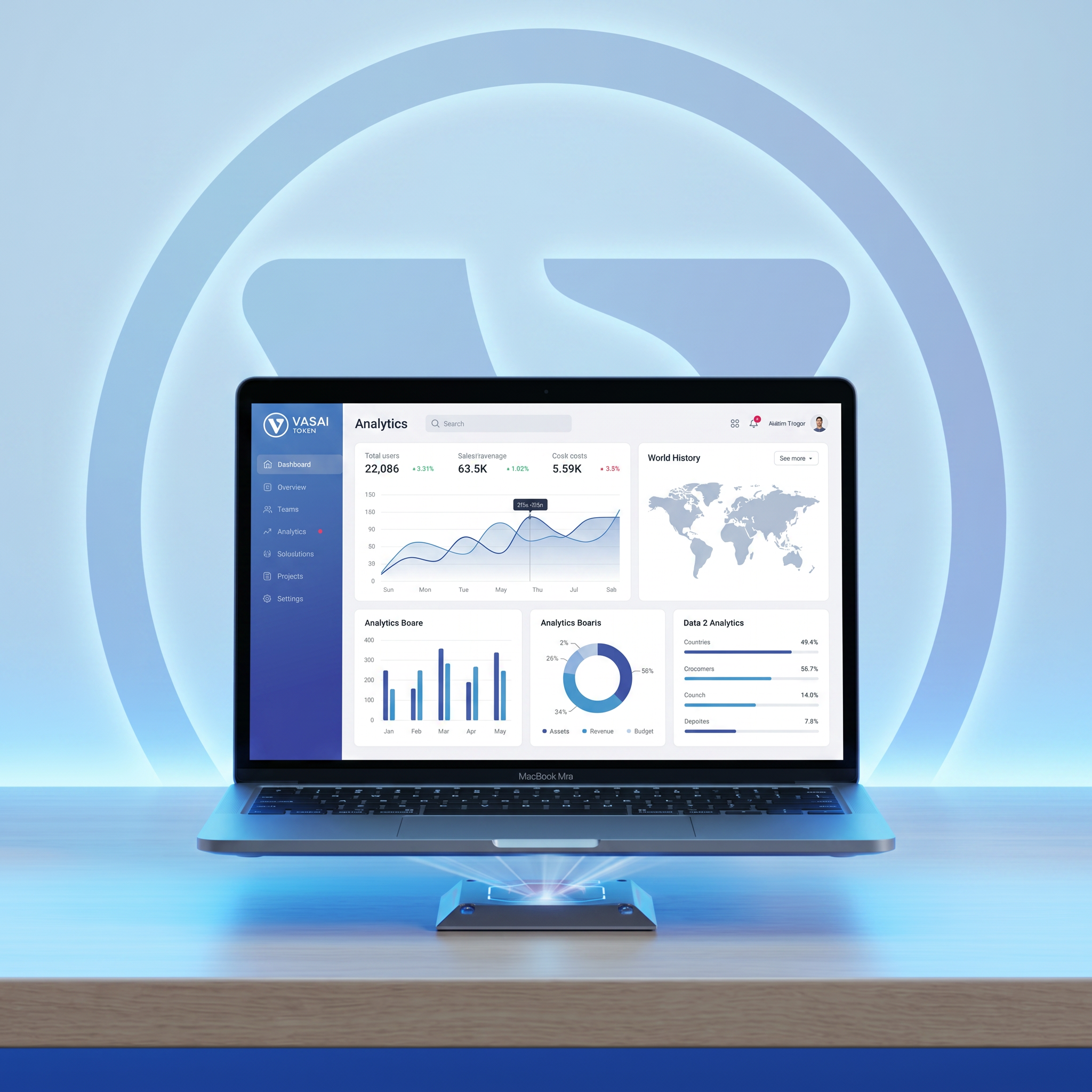 VASAI Token dashboard interface